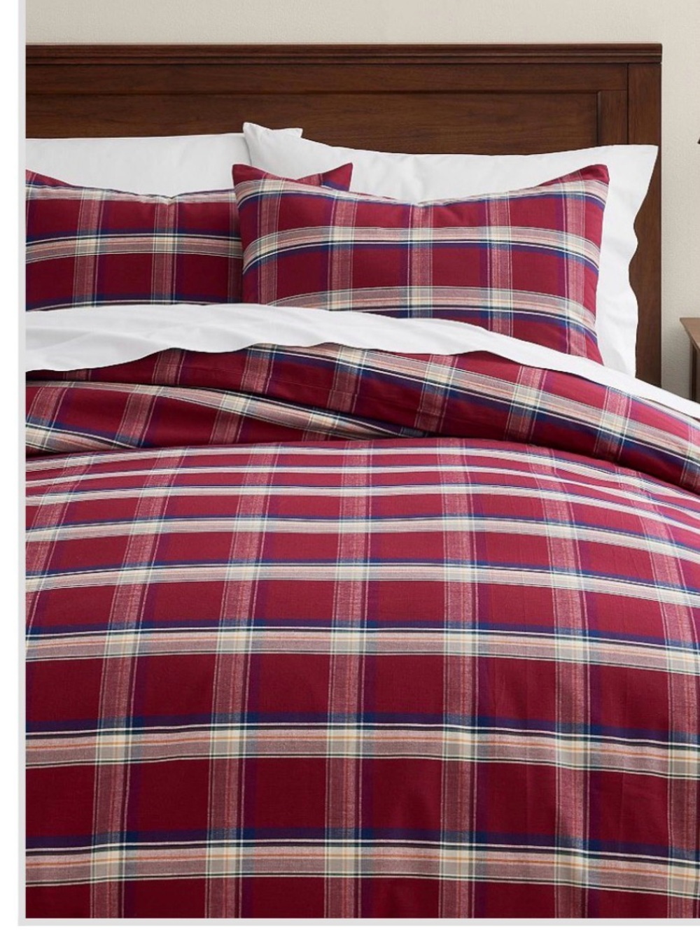 Pottery Barn Teen New England Plaid Duvet